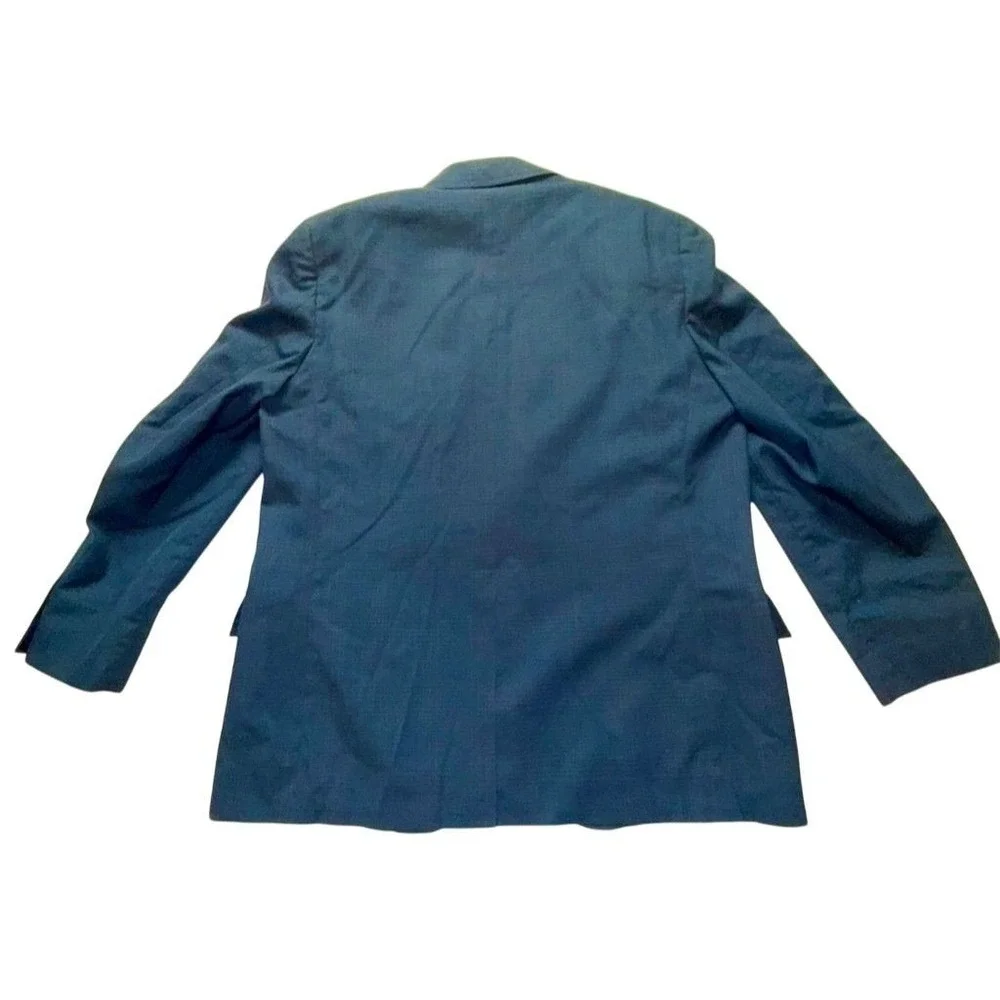 Anderson Little VTG Men's Blue‎ Wool Blazer L Old Money Thurston Howell corpcore
